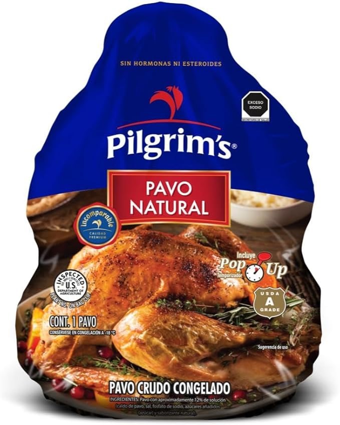 Pavo Ahumado Pilgrims $120 Kg Peso De 4.5-6.5 Kg